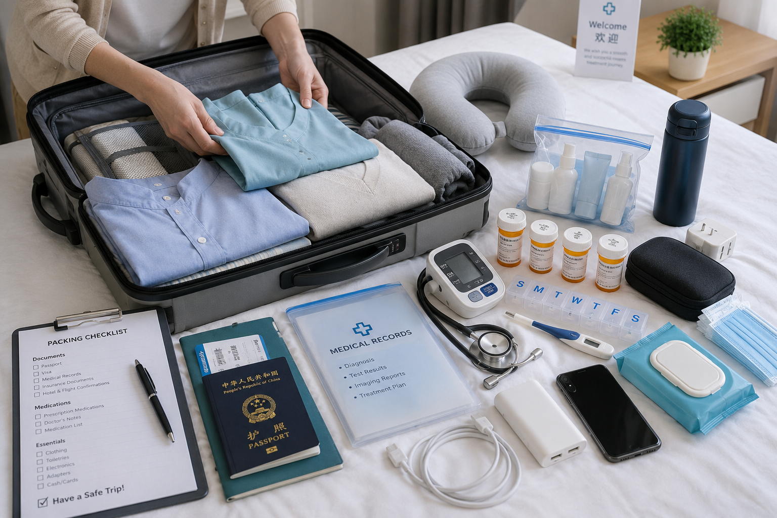 Que faut-il emporter lors d'un voyage en Chine pour des raisons médicales